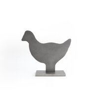 Black Carbon 8mm 50% Scale NRA Metallic Silhouette Bisalloy 500 - Chicken
