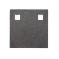 Black Carbon 12mm Square Target Plate 100 X 100mm Bisalloy 500