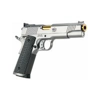 Bul Armory 1911 Trophy Pistol - Silver and Gold (Tin Gold Plated Barrel) 