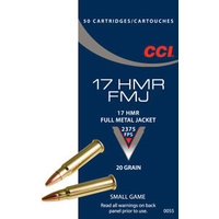 CCI 17HMR 20 Gr. FMJ 2375FPS - 50 Pack
