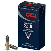 CCI 22LR Quiet 40Gr. LRN 710FPS 50 Pack