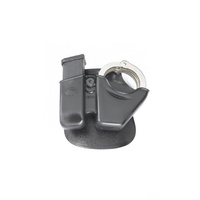 Fobus Combo Pouch for most 9mm Double-Stack Magazine (not Glock) and S&W Model 100 Chain-Linked Handcuffs