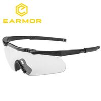 Earmor UV Glasses - Clear - 400 Uv Protection Impact Resistant Blade Style Shooting Glasses