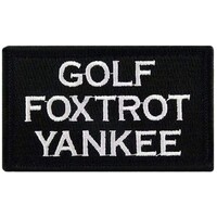 Golf Foxtrot Yankee Morale Patch