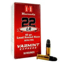 Hornady 22LR 40 Gr. Lead Round Nose 50 Pk