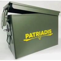 Patriadis 50Cal Lockable Metal Ammo Box