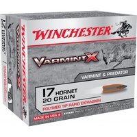 Winchester Varmint X 17 Hornet 20 Gr. Polymer Tip 20 Pack