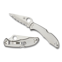 Spyderco Delica 4 Stainless Serrated Blade