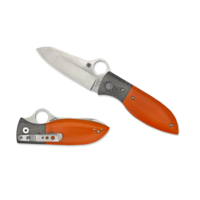 Spyderco Firefly G-10 Orange - Plain Blade