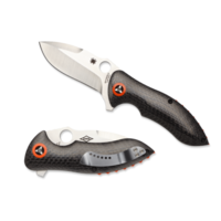 Spyderco Rubicon Carbon Fiber/Orange G-10 - Plain Blade