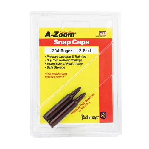 A-Zoom 204 Ruger Metal Snap Caps Series A - 2 Pack