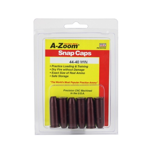 A-Zoom 44-40 Winchester Metal Snap Caps - 6 Pack