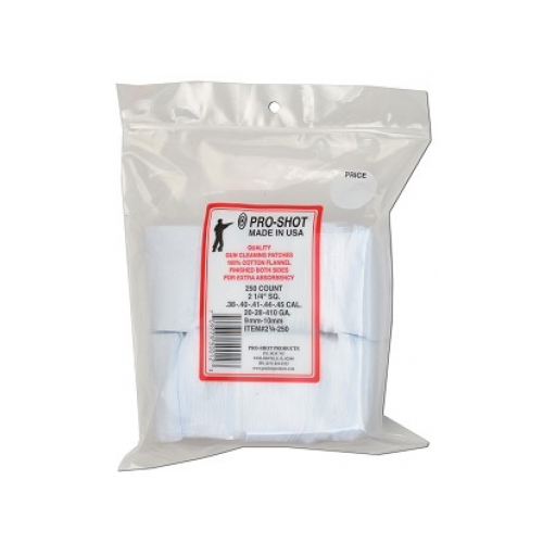 Pro Shot Cleaning Patches 2 1-4 in square (250)