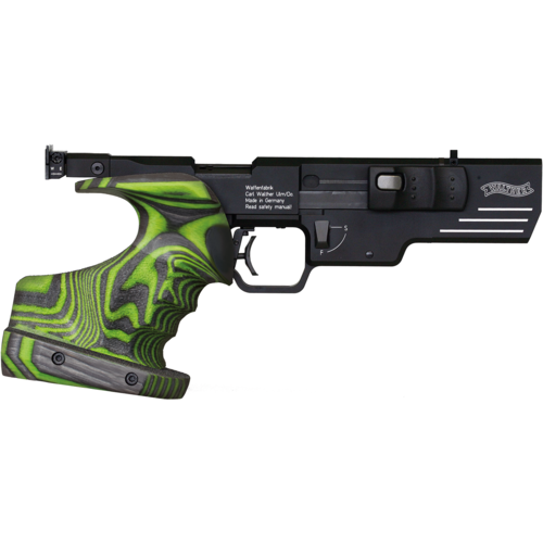 Walther SSP Target Pistol Right, 3D laminated Medium wood grip Green Pepper .22 LR