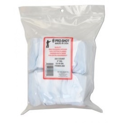 Pro Shot Cleaning Patches 3 in square (250)