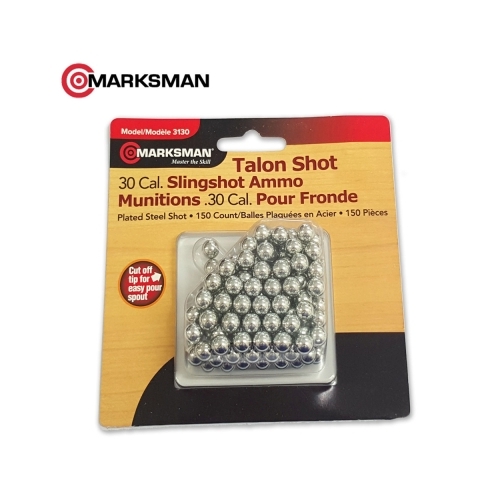 Marksman Steel Slingshot Pellets 30cal - 150pk