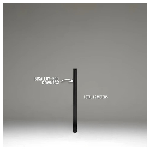 Black Carbon Upright Post Kit 1200mm - Post Only