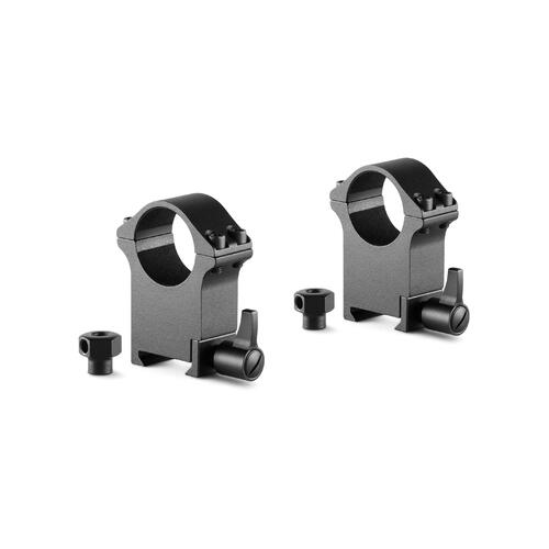 Hawke Professional Steel Ring Mounts Weaver, 1 Inch Diameter, Extra High (Nut & Lever) (2 Piece)