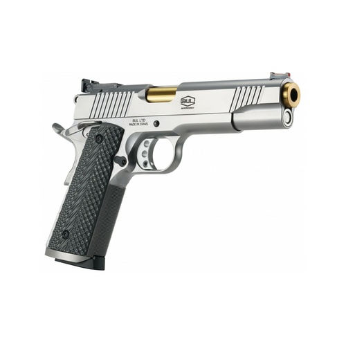 Bul Armory 1911 Trophy Pistol 9mm - Silver and Gold (Tin Gold Plated Barrel) 