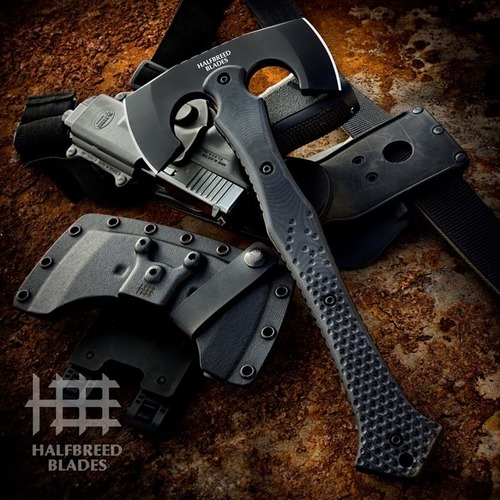 Halfbreed Blades CBA-01 Compact Battle Axe - Black