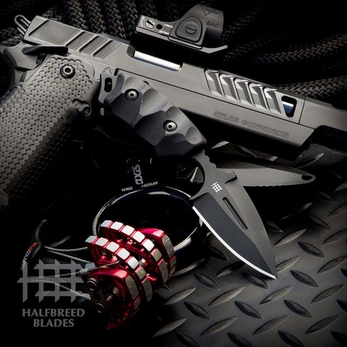 Halfbreed Blades CCK- 05 Compact Clearance Knife - Spear Point - Black