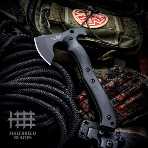 Halfbreed Blades CRA-01 Compact Rescue Axe - Black
