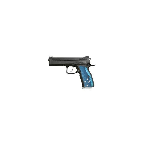 CZ Shadow 2 Blue Grips Southern Cross - GRIPS ONLY