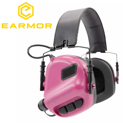 Earmor Premium Electronic Shooting Earmuffs M31- Pink