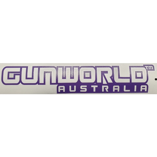 Gun World Australia Small Sticker Purple