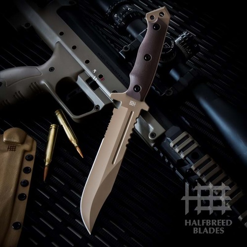 Halfbreed Blades LIK-01 Large Infantry Knife - Dark Earth