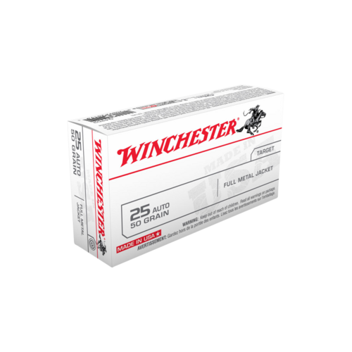 Winchester USA value pack 25 Auto 50gr FMJ 50pk
