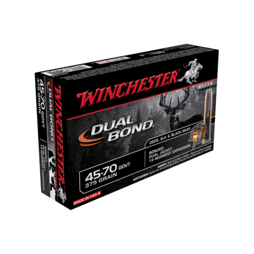Winchester Dual Bond 45-70Gov't 375 Gr. JHP (Jacketed Hollow Point) 20 Pack