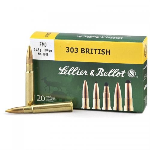 Sellier and Bellot 303 BRITISH 180gr FMJ 20pk