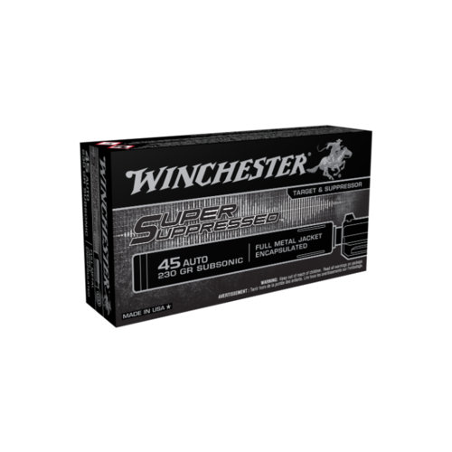 Winchester Super Suppressed 45Auto 230gr FMJ 50pk