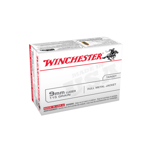 Winchester Value Pack 9mm 115 Gr. FMJ - 100 Pack