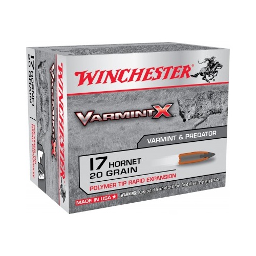 Winchester Varmint X 17 Hornet 20 Gr. Polymer Tip 20 Pack