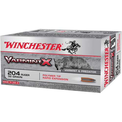 Winchester Varmint X 204Ruger 32 Gr. PT 20 Pack