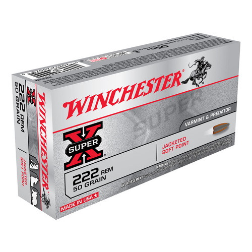 Winchester Super X 222Rem 50 Gr. PSP 20 Pack