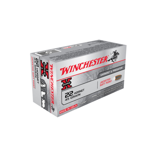 Winchester Super X 22 Hornet 45 Gr. Jacketed Soft Point