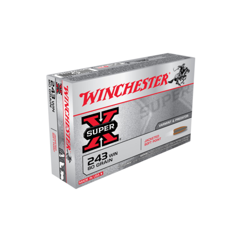 Winchester Super X 243Win 80 Gr. PSP 20 Pack