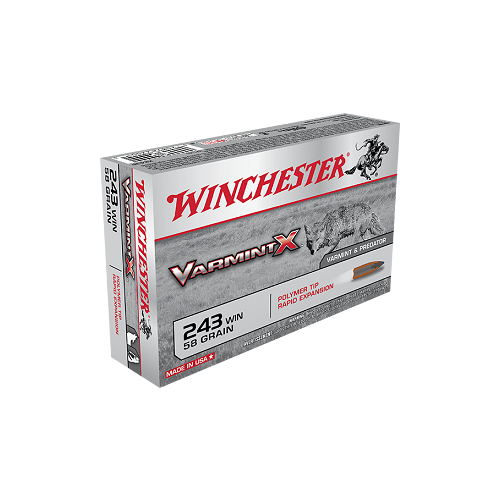 Winchester Varmint X 243Win 58 Gr. PT 20 Pack
