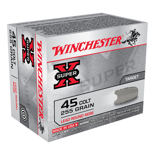 Winchester Super X 45 Colt 255 Gr. Lead Round Nose - 20pk