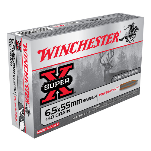 Winchester Super X 6.5x55 Swedish 140 Gr. SP 20 Pack