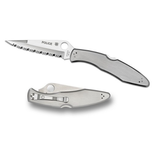 Spyderco Police Stainless Serrated Blade