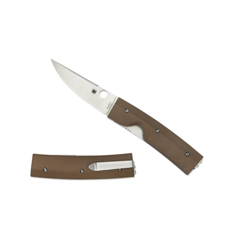 Spyderco Nilakka G-10 Brown - Plain Blade