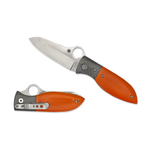 Spyderco Firefly G-10 Orange - Plain Blade