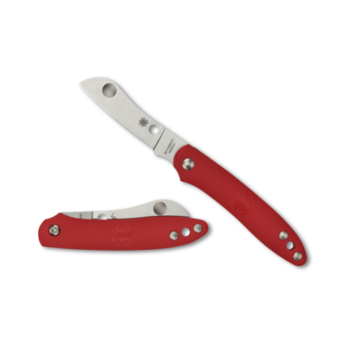 Spyderco Roadie Lightweight Red Plain Blade