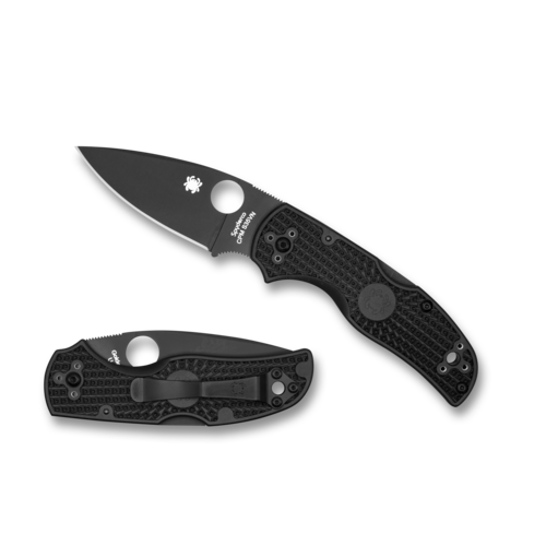 Spyderco Native 5 Lightweight Black- Plain Black Blade