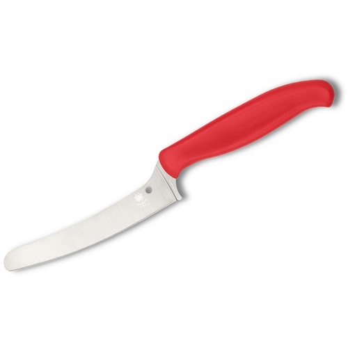 Spyderco Z-Cut Kitchen Knife Blunt Tip Lightweight Red