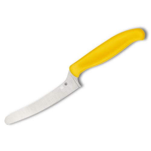 Spyderco Z-Cut Kitchen Knife Blunt Tip Lightweight Yellow
